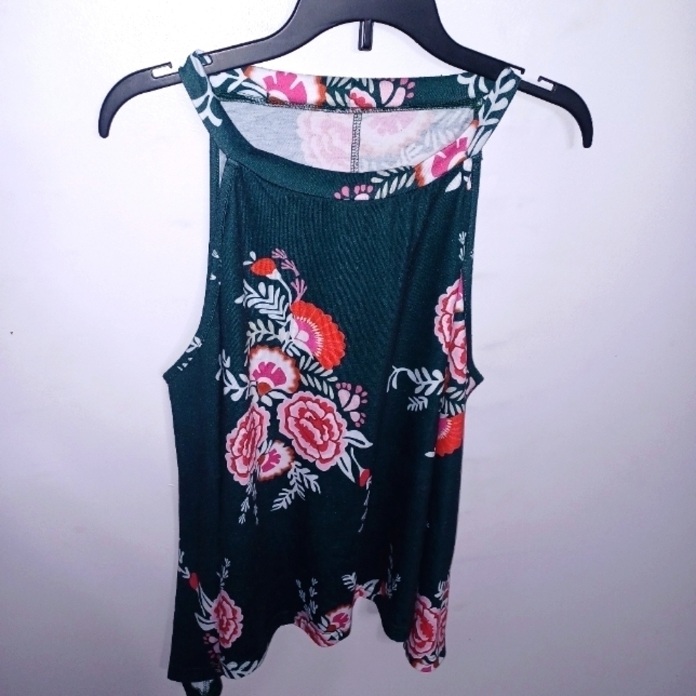 Shein- Sleeveless Floral Top- W Sz 0XL- 12